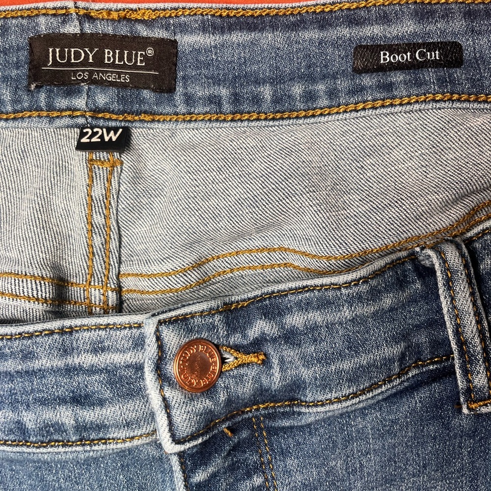 Judy Blue size 22W Bootcut Denim Jeans, Curvy, Plus, Stretch